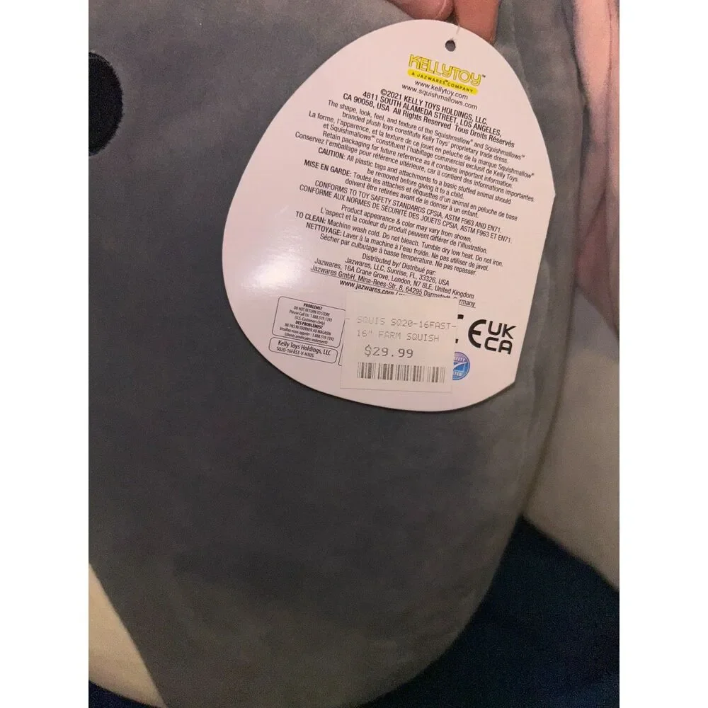 16” Squishmallows Jason the Donkey – NWT